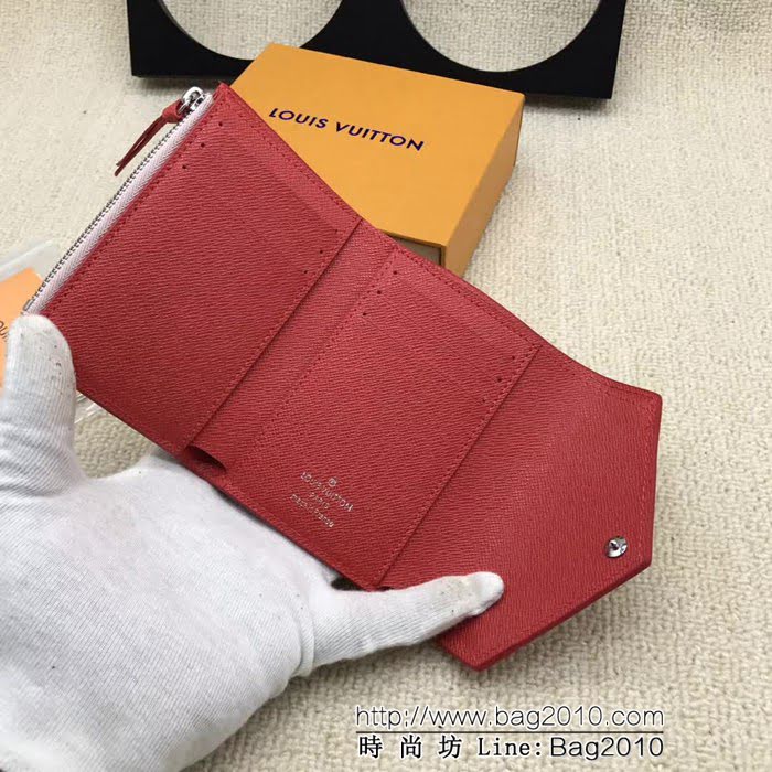 路易威登LV頂級原單 M62981粉色 EpiBloomingCorners限定版VICTORINE錢夾  ZY1123